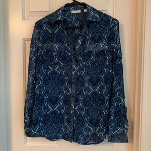 5/$20 hy&c sheer paisley top